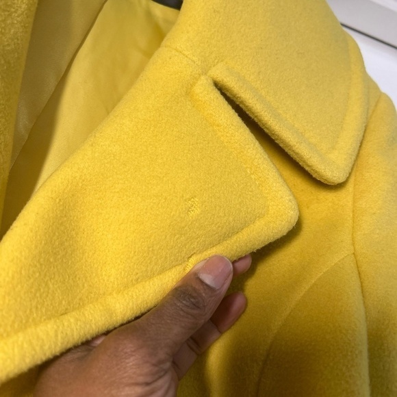 Tommy Hilfiger Yellow Double-Breasted Women's Coat - Picture 6 of 8